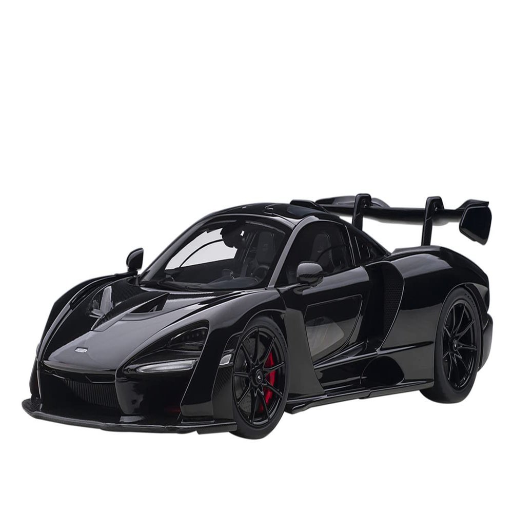 Autoart Mclaren Senna Stealth Cosmos Black with Carbon Accents 1/18 Model Car