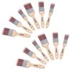 Paint Brush Painting + Decorating Synthetic Brushes Wooden Handle 1"- 2" 12pk view 1