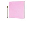 Vienrose Photo Album Self Adhesive 4x6 5x7 3x5 8x10 10x12 Scrapbook Album DIY Scrap Book with A Metallic Pen (13"x12.6" 60 Pages, Pink) view 1