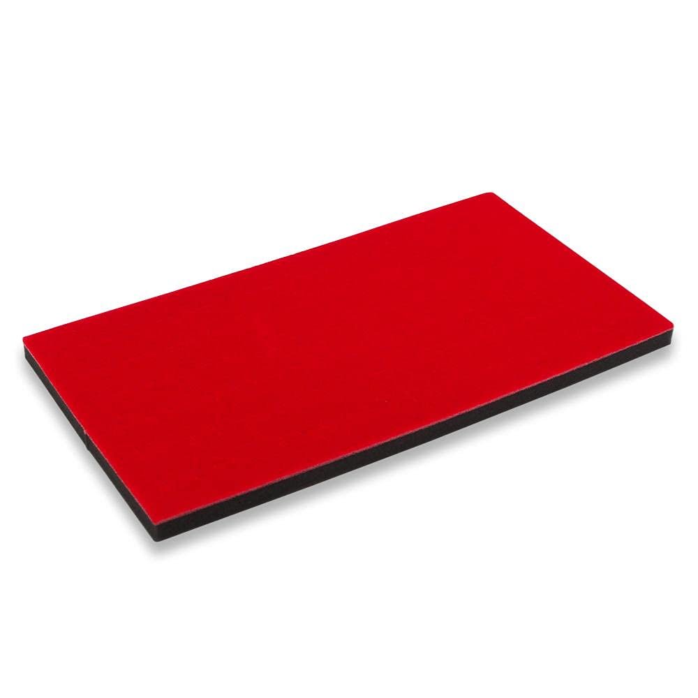 CuteBox Red 72 Slot Ring Foams 2-Pack (14 1/8" x 7 5/8") for Jewelry Display, Retail, Storage, Organization, Tradeshows, Showcases, Personal Use, Collections