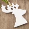 Factory Direct Craft Porcelain Deer Christmas Ornaments | Package of 12 Blank Glazed Ceramic Deer | Ready to Decorate and Personalize view 1