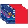 Tru-Ray Construction Paper, Festive Red, 12" x 18", 50 Sheets Per Pack, 5 Packs view 1