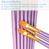 BOSOBO Paint Brushes Set, 2 Pack 20 Pcs Round Pointed Tip Paintbrushes Nylon Hair Artist Acrylic Paint Brushes for Acrylic Oil Watercolor, Face Nail Art, Miniature Detailing & Rock Painting, Purple view 4