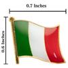 A-ONE - Milan Cathedral Shield Emblem+Italy Flag Patch and Pinbadge, Duomo di Milano, Landmark Applique, Historic Site Patch, Italy Flag Lapel Pin, Gift Choice, Stick/Iron on Clothes NO.226B view 4