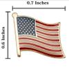A-ONE - Washington Monument Landmark Applique+USA Flag Patch and Pin Badge, Washington DC. Embroidered Iron-on Badge, America Flag Style Sew Patch, Brooch Pin Flag Pin Accessories NO.214B view 4