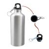 INTSUPERMAI 30pcs 600ml Silvery Blank Coated Sublimation Aluminum Water Bottle Sport Bottle Sublimation Transfer with Safe Lock 600ml Capacity for Sublimation Printing view 3