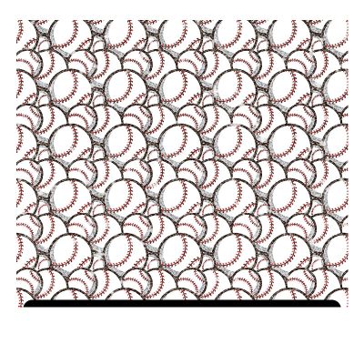 Sports Patterned Glitter HTV (13.33" x 12") - Baseball Small
