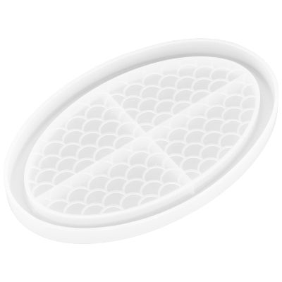 Silicone Tray Resin Casting Fruit Tray Silicone Decorative Tray Plate DIY Accessory Craft Decors(Fish Scales)