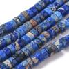 Craftdady 336pcs Natural Imperial Jasper Heishi Coin Beads Flat Round Healing Crystal Gemstone Column Disc Stone Beads 6-6.5mm for Jewelry Craft Necklace Bracelet Earring, Blue view 1