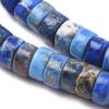 Craftdady 336pcs Natural Imperial Jasper Heishi Coin Beads Flat Round Healing Crystal Gemstone Column Disc Stone Beads 6-6.5mm for Jewelry Craft Necklace Bracelet Earring, Blue view 3