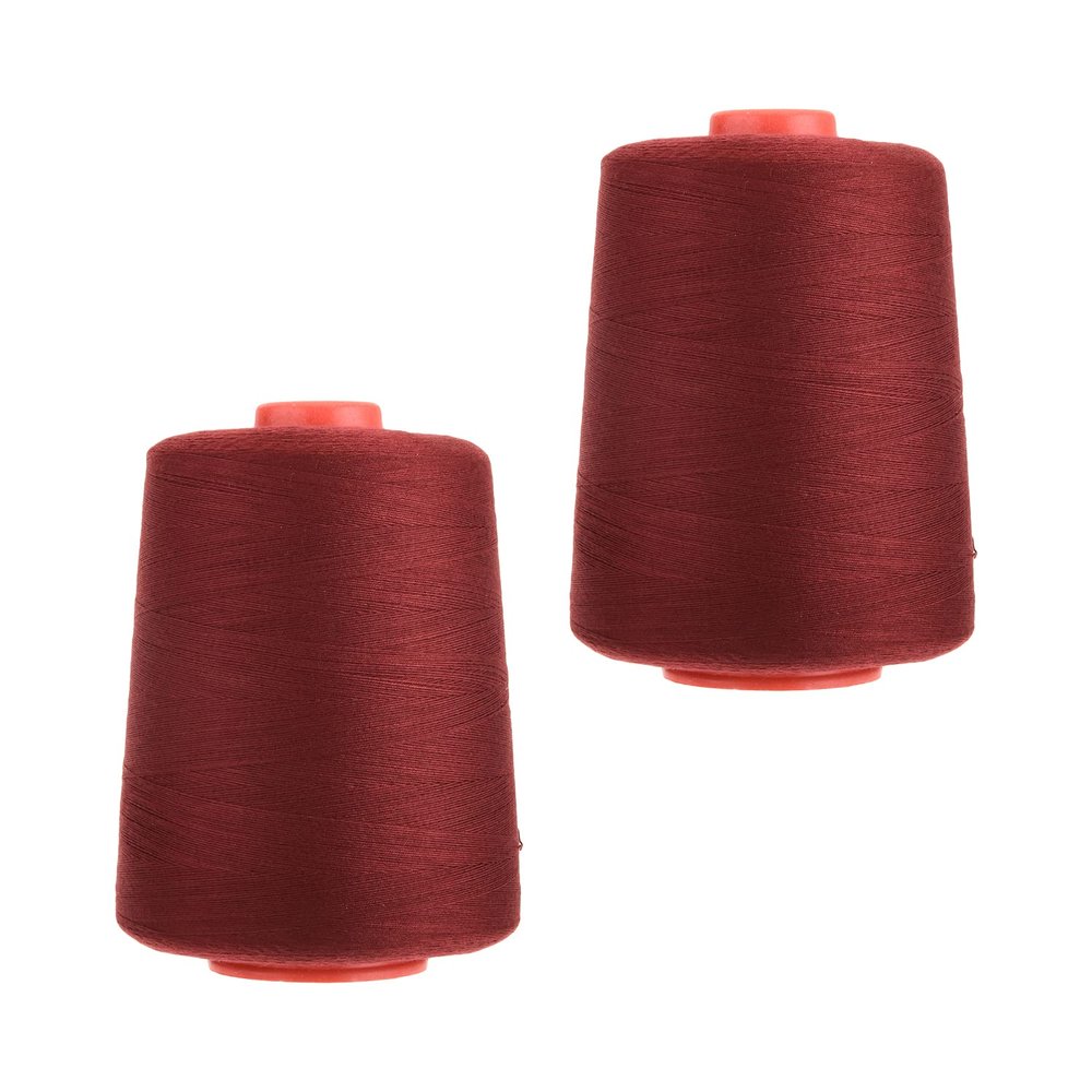 Bettomshin Sewing Thread Polyester Serger Machine Thread 8000 Yards Per Spools Embroidery Thread Connecting Serger Thread 40S Dia for Manual and Machine Sews Purple 2pcs