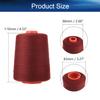 Bettomshin Sewing Thread Polyester Serger Machine Thread 8000 Yards Per Spools Embroidery Thread Connecting Serger Thread 40S Dia for Manual and Machine Sews Purple 2pcs view 2