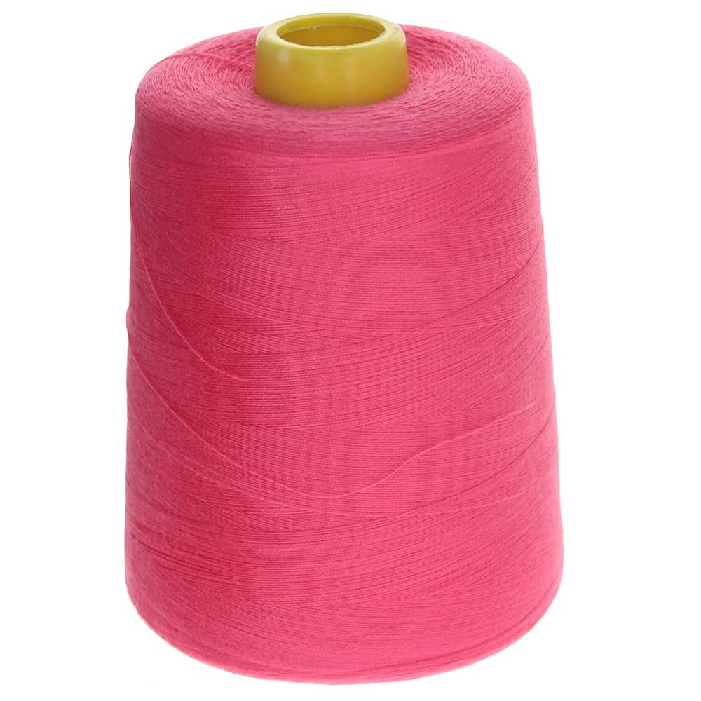 Bettomshin 1Pcs Sewing Thread Polyester Serger Machine Thread 8000 Yards Per Spools Embroidery Thread Connecting Serger Thread 402 Dia for Manual and Machine Sews Light Red 161