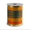 AVANAVA Plaid Wired Ribbon Fall Harvest Ribbon, 2-1/2" x 10 Yards - Gold and Green view 2