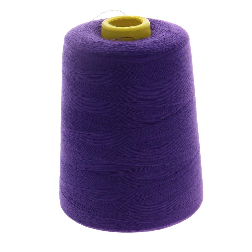 Bettomshin 1Pcs Sewing Thread Polyester Serger Machine Thread 8000 Yards Per Spools Embroidery Thread Connecting Serger Thread 402 Dia for Manual and Machine Purple 183
