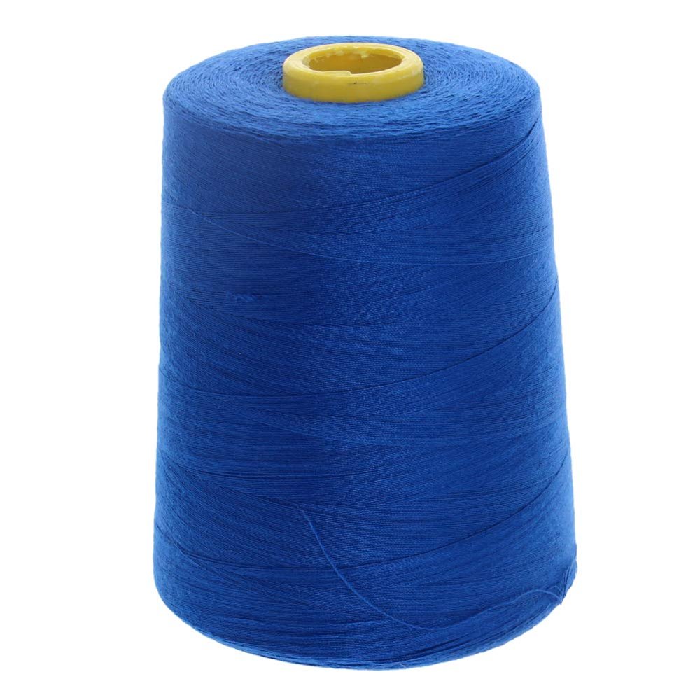 Bettomshin 1Pcs Sewing Thread Polyester Serger Machine Thread 8000 Yards Per Spools Embroidery Thread Connecting Serger Thread 402 Dia for Manual and Machine Royal Blue 291