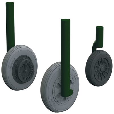 Eduardo 1/48 Brushin Canadia Saber F.4 Wheel (For Airfix) Part for Plastic Models EDU648673