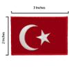 A-ONE 3 PCS Pack- Cappadocia Landmark Embroidery+Turkey Flag Lapel Pin and Badge, Turkey Travel Souvenir, Iron on Stick on Adhesive Applique, Patriotism Sew on Embroidery and Brooch for Shirts NO.289B view 3