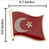 A-ONE 3 PCS Pack- Cappadocia Landmark Embroidery+Turkey Flag Lapel Pin and Badge, Turkey Travel Souvenir, Iron on Stick on Adhesive Applique, Patriotism Sew on Embroidery and Brooch for Shirts NO.289B view 4