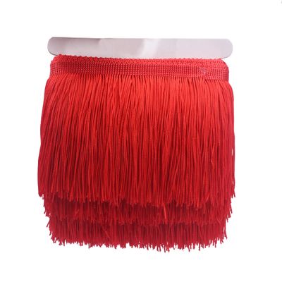 YYCRAFT 10 Yards 6 Inch Wide Tassel Curtain Fringe Trim by the Yard for DIY Sewing Crafts Clothing Curtains Decoration-Red