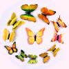 12-Pack 3D Butterfly Wall Decals Stickers Butterfly for Wedding Party Table Scatter Scrapbook Craft Card Decoration (Yellow) - DIY view 2