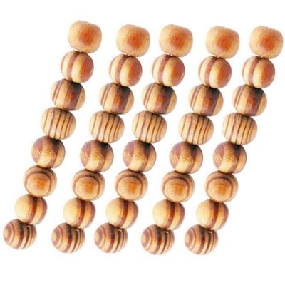 BENBOR Wooden Loose Beads Jewelry Making Kits Bracelet Necklace DIY Craft Beading Kits Art Craft Home Ornaments 100Pcs 1#