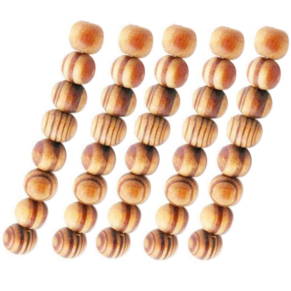 BENBOR Wooden Loose Beads Jewelry Making Kits Bracelet Necklace DIY Craft Beading Kits Art Craft Home Ornaments 100Pcs 1#