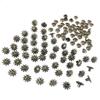 AMLESO 30 Pieces Flower Rivets Decorative Rivets Snap Fasteners for Leather DIY view 1