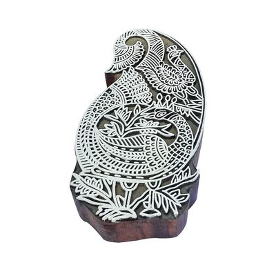 Royal Kraft Paisley Wooden Printing Block - DIY Henna Fabric Textile Paper Clay Pottery Stamp ESIEtag027