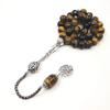 ALBASHAN Natural Tiger eyes Tasbih Muslim rosary islam 33 45 66 99 prayer beads saudi arabia fashion jewelry arab bracelet turky misbaha (10mm, 33 beads) view 3