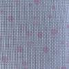11 Count Polka Dot Bubble Printed Pattern Aida Cloth Cross Stitch Fabric, White Pink, 29"W x 39"L view 3