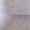 11 Count Polka Dot Bubble Printed Pattern Aida Cloth Cross Stitch Fabric, White Pink, 29"W x 39"L view 4
