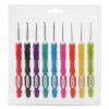 9 Sizes Ergonomic Crochet Hooks Set, 2.0mm~6.0mm Crochet Hook Knititng Needles with Soft Grip Crochet Handles for Arthritic Hands for Crocheting Yarn Craft Projects view 1
