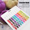 9 Sizes Ergonomic Crochet Hooks Set, 2.0mm~6.0mm Crochet Hook Knititng Needles with Soft Grip Crochet Handles for Arthritic Hands for Crocheting Yarn Craft Projects view 3