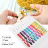 9 Sizes Ergonomic Crochet Hooks Set, 2.0mm~6.0mm Crochet Hook Knititng Needles with Soft Grip Crochet Handles for Arthritic Hands for Crocheting Yarn Craft Projects view 4