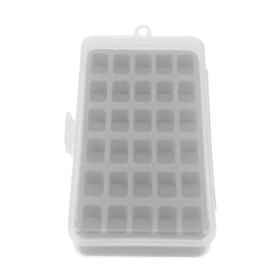 1pc Slot Bobbin Storage Case Durable Plastic Organizer for Sewing Thread and Accessories Lightweight Portable Bobbin Holder for Home Use Grey Color Practical Design