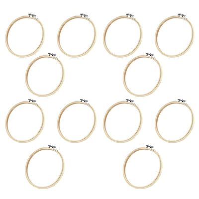 Embroidery 12 Pack Adjustable Embroidery Hoop Frame Cross Stitch Dec