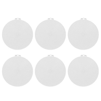 FOMIYES 10pcs DIY Plastic Mesh Sheets for Cross Stitch and Crafting Durable Round Sheets for Easy Embroidery for Handmade Projects and Bag Making