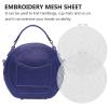 FOMIYES 10pcs DIY Plastic Mesh Sheets for Cross Stitch and Crafting Durable Round Sheets for Easy Embroidery for Handmade Projects and Bag Making view 2