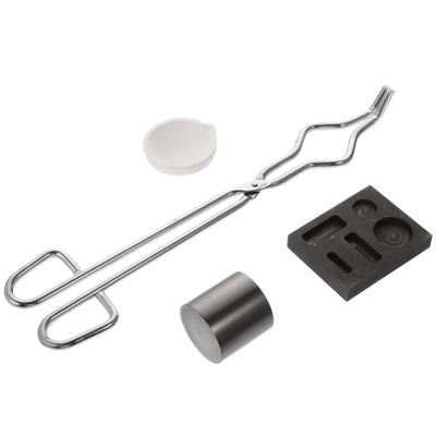 EXCEART 1set Graphite Crucible Melting Tool Jewelry Making High Purity Graphite Kit for Metal Recasting and Refining and Heat-Resistant Material