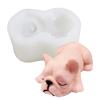 VALINK Soap Mold, 3D Silicone Template Shar Pei Decoration Template Diy Special Craft Supplies for Table Bar Decoration view 2