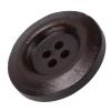 200Pcs Round Wood Buttons, 1 inch Brown Buttons for Sewing Craft Clothing 4 Hole DIY Supplies view 3