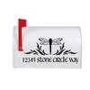 Dragonfly Vinyl Decal Stickers for Large Mailbox view 1