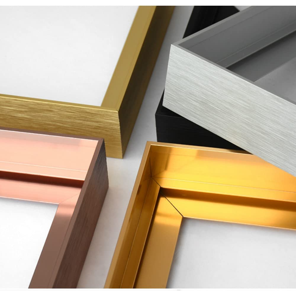 GVS-ART DIY Metal Floating Frame for 12X16 Canvas Size Painting Art,1.5"(3.8cm) Depth, Floater Frame,Mental Frame Kit, Cut to Pieces,Not Include Canvas or Mat Matte Black Frame