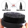 Black Kenzan SeriesRound Flower Frog Floral Frog Cut Flower Arranger Fixed Tools Japanese Floral Pins Holder with Rubber Base for Ikebana Arrangement, Plant Fixation (1Pcs3.15inch Black kenzan) view 3