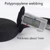 DTKJ 3 inch Black Heavy Polypropylene Polypro Webbing,Heavy-Duty Webbing Strap 75mm Wide,10 Yards/lot view 2