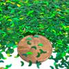 Green Moon Shape Glitter, Solvent Resistant Glitter for tumblers Polyester Nail Art Confetti Resin epoxy (2oz) view 2