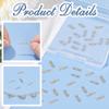 BENECREAT 100Pcs Real 18K Gold Plated Tube Beads, Carved Noodle Tube Beads Straight Spacer Beads 7x1.5mm for DIY Craft Bracelet Necklace Jewelry Making view 4