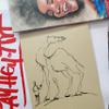 MESSKETEERS Say Hey to Art - Brown Toned/Tanned Mud & Sand Texture Paper Sketchbooks for Artists - 20 Pages with Butter Paper Separators/Suitable for Mixed Media Works A4 Portrait view 2
