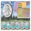 Merrick Mint 2020 2021 America The Beautiful Hologram Quarters US Parks 6-Coin Set w/Capsules view 1